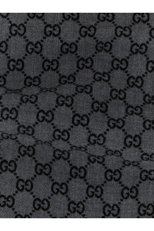 GG jacquard scarf Gray
