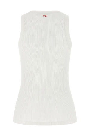 'Rib tank' top White