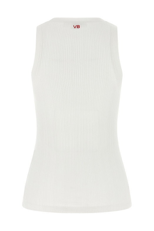 'Rib tank' top White