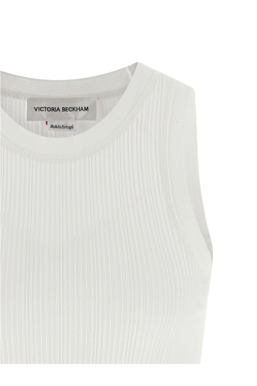 'Rib tank' top White