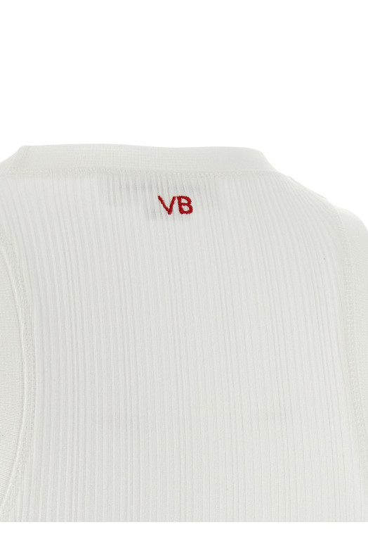 'Rib tank' top White