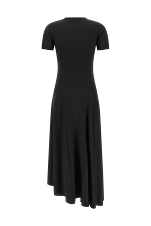 'Zipped front' dress Black