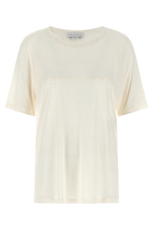 Beads embroidery t-shirt White