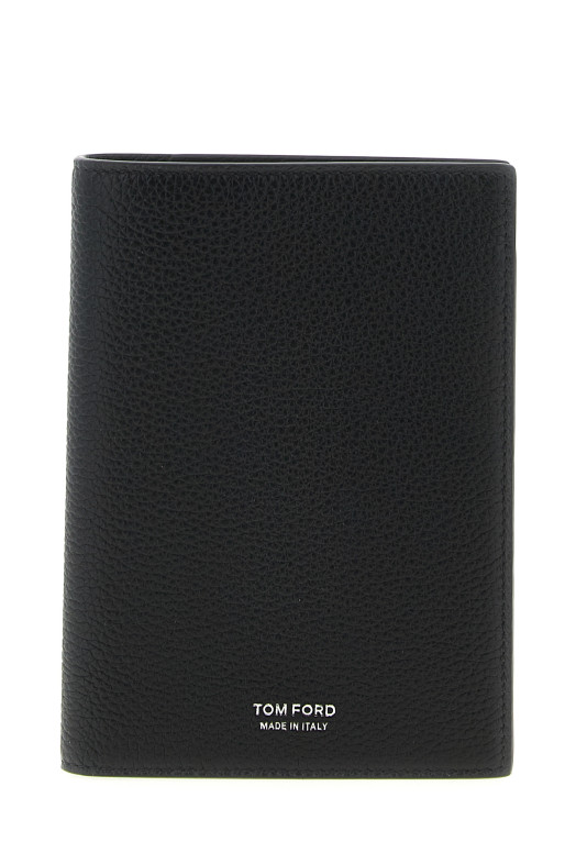 Кожаный паспортный чехол с тиснением Черный TOM FORD Y0274LCL158SNAA