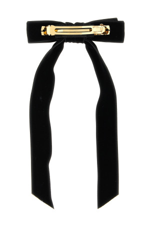 Бархатная заколка для волос Черная MIU MIU 5IF284068F0002