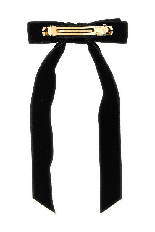 Бархатная заколка для волос Черная MIU MIU 5IF284068F0002