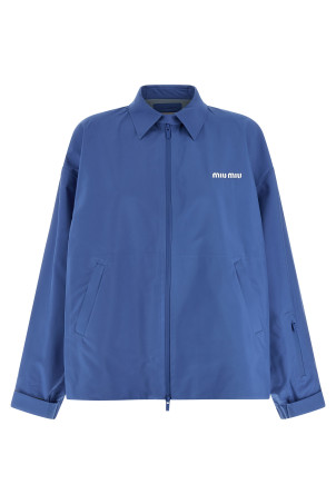 Tech canvas windbreaker  BLUE