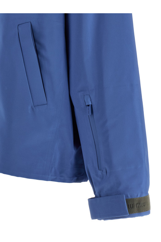 Техническая ветровка из канваса, СИНЯЯ MIU MIU ML1373SOOO1V94F0237