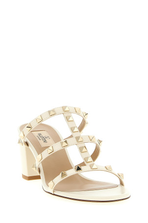 'Rockstud' sandals White