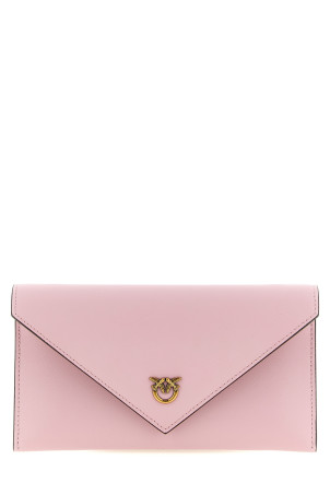 'Flat Mini' wallet on chain Pink