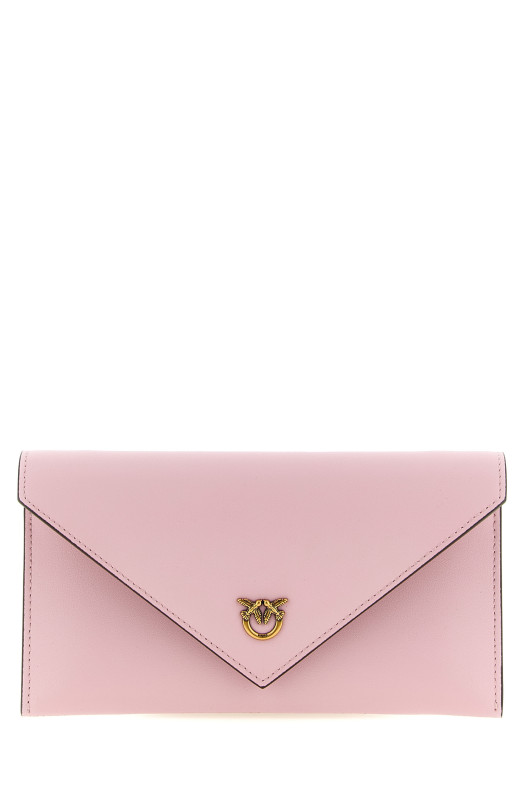 'Flat Mini' wallet on chain Pink