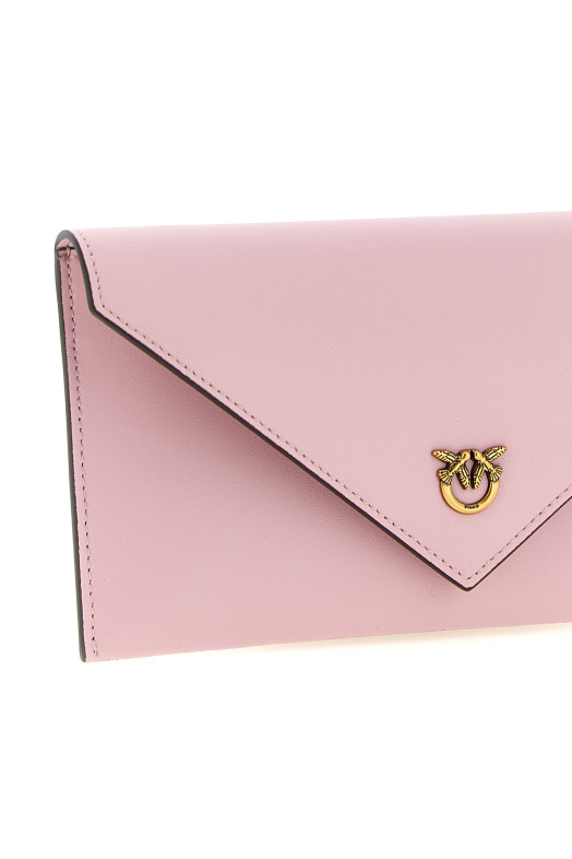 'Flat Mini' wallet on chain Pink