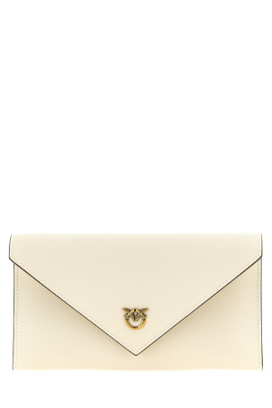 'Flat Mini' wallet on chain White