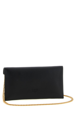 'Flat Mini' wallet on chain Black