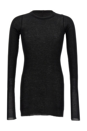 'Rib LS T' T-shirt Black