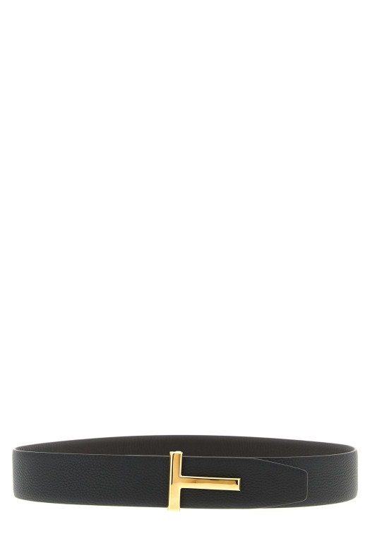 Реверсивный ремень с кованой отделкой, многоцветный TOM FORD TB178LCL236GENB