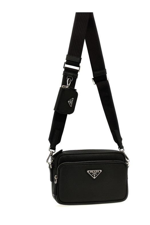 Сумка через плечо Saffiano Черная PRADA 2VH170VOOO9Z2F0002