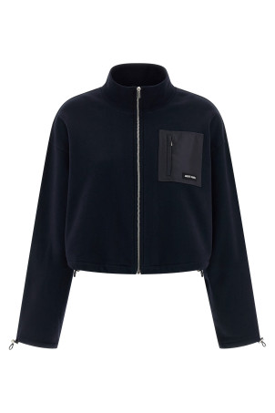 Nylon pocket sweatshirt Blue