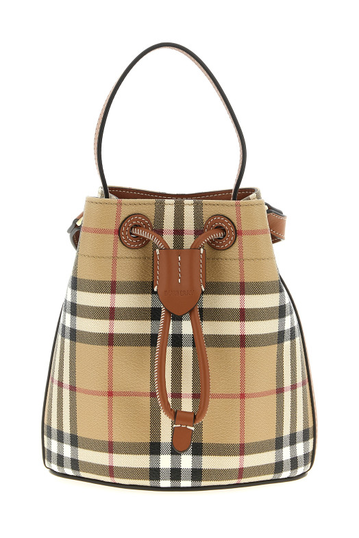 Check bucket bag Multicolor