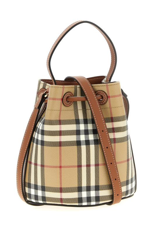 Check bucket bag Multicolor