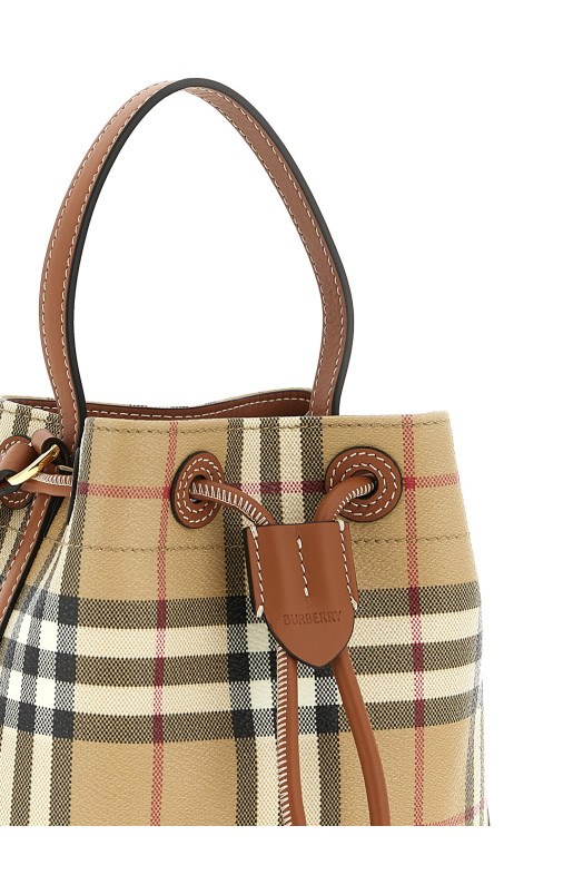 Check bucket bag Multicolor