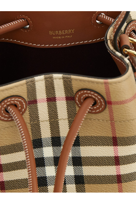 Check bucket bag Multicolor