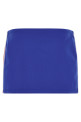 Logo embroidery skirt Blue