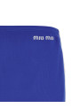 Logo embroidery skirt Blue