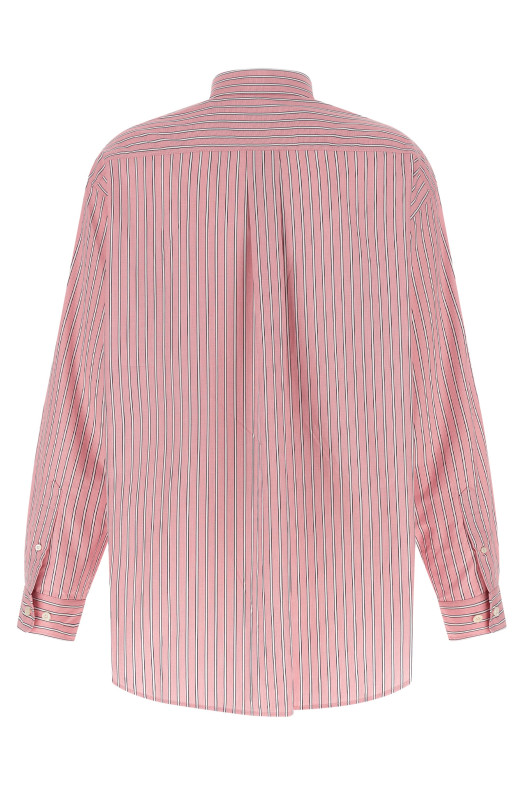 'button down' striped shirt Pink