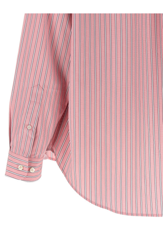 'button down' striped shirt Pink