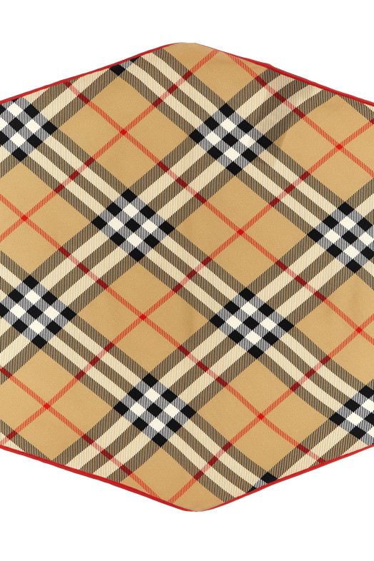 Check silk scarf Multicolor