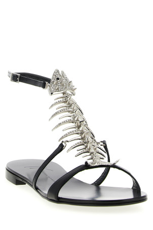 'Slim' sandals Black