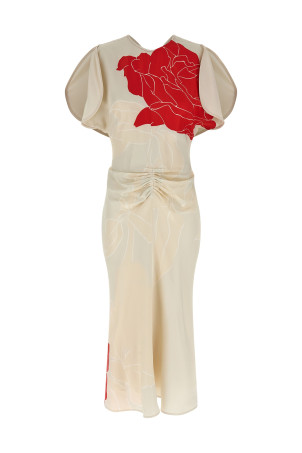 'Gathered Waist' dress Multicolor