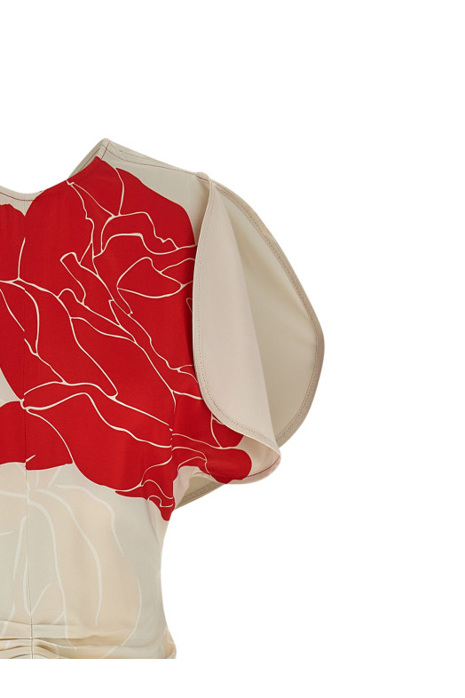 Платье «Сборная талия» Разноцветное 1126WDR005227SSHELLCARDINALRED