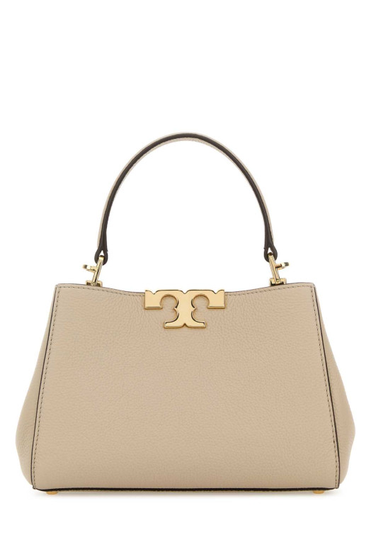 Кожаная мини-сумочка Eleanor серого цвета голубиного оттенка Blue TORY BURCH (171235)