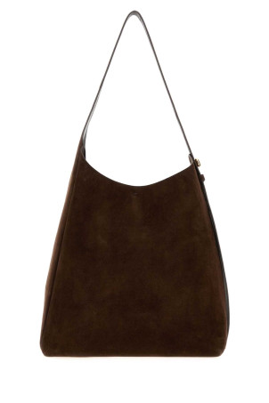 Brown suede Romy shoulder bag Blue TORY BURCH (175320)