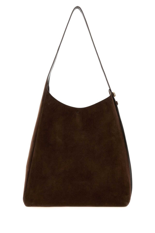 Brown suede Romy shoulder bag Blue TORY BURCH (175320)