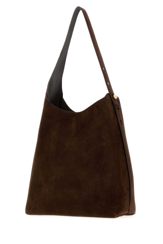 Brown suede Romy shoulder bag Blue TORY BURCH (175320)