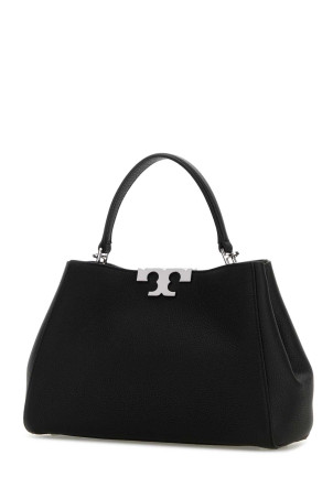 Black leather medium Eleanor handbag TORY BURCH (177217)