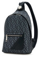 Multicolor canvas and leather small Fendi Chiodo Diagonal backpack FENDI (7VZ077ASIC)