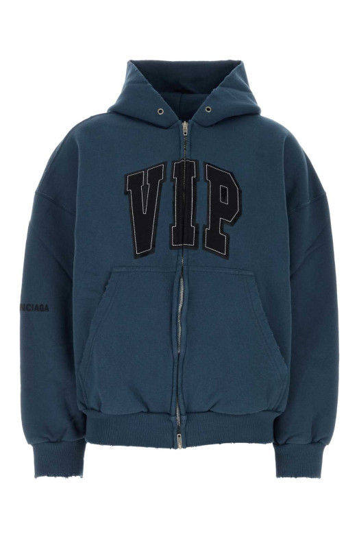 Blue cotton sweatshirt BALENCIAGA (833377TSVP5)