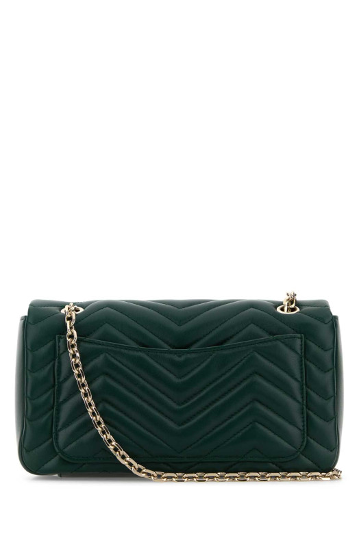 Темно-зеленая сумка через плечо GG Marmont из кожи наппа GUCCI (837267AAE38)