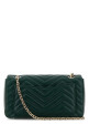 Темно-зеленая сумка через плечо GG Marmont из кожи наппа GUCCI (837267AAE38)