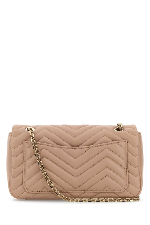 Средняя сумка через плечо GG Marmont из розовой кожи наппа GUCCI (837267AAE38)