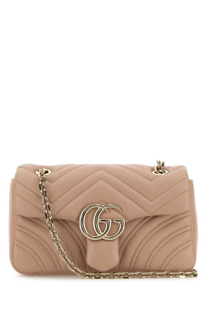 Powder pink nappa leather small GG Marmont shoulder bag GUCCI (837280AAE38)