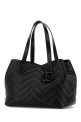 Черная кожаная сумка для покупок Black GUCCI (855279AAFS1)