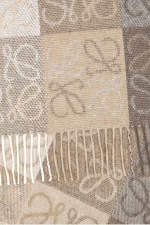 Embroidered wool blend scarf Lactic LOEWE (F810487X17)