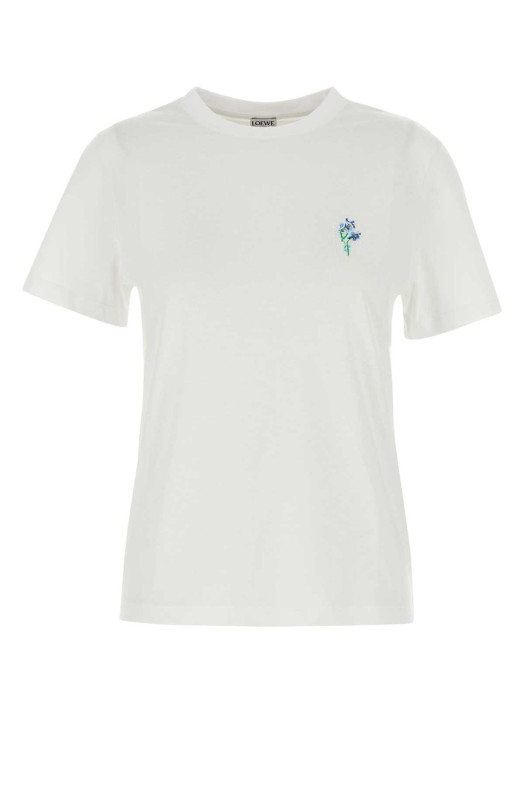 White cotton t-shirt White LOEWE (S359Y22X97)