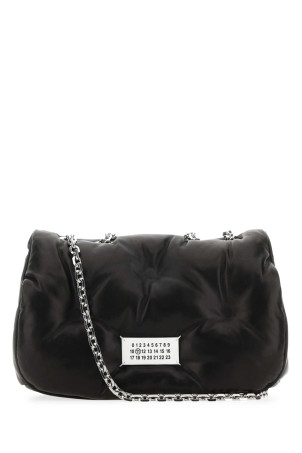 Black nappa leather medium Glam Slam shoulder bag MAISON MARGIELA (S56WG0169P4300)