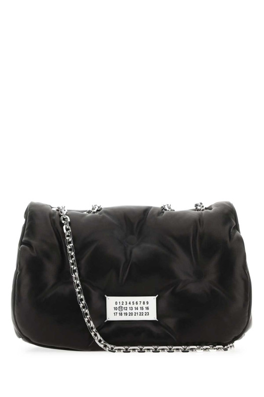 Black nappa leather medium Glam Slam shoulder bag MAISON MARGIELA (S56WG0169P4300)